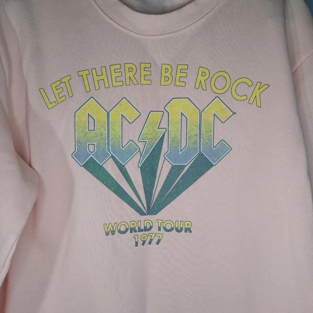 Vinyl Icons AC/DC baby pink sweatshirt - Picture 2 of 10